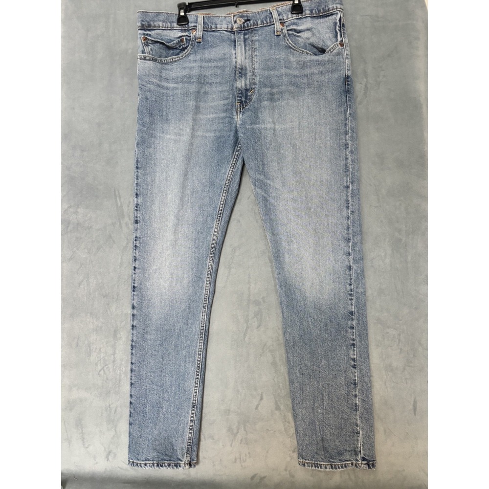 Levi's 512 Jeans Mens 38x32 Blue Cotton Denim Tapered Leg Slim Workwear Stretch